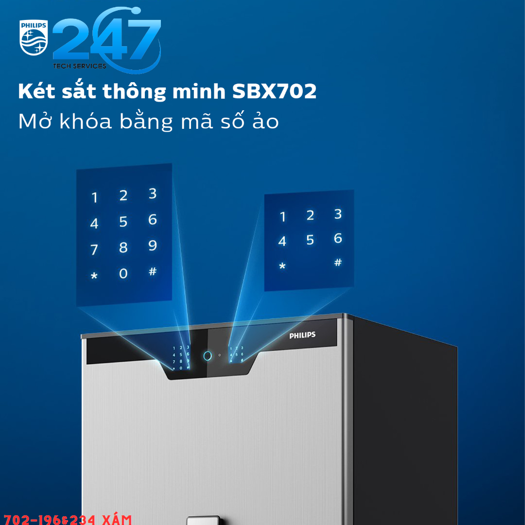 Két Sắt Philip SBX702-CBX 234 Kg